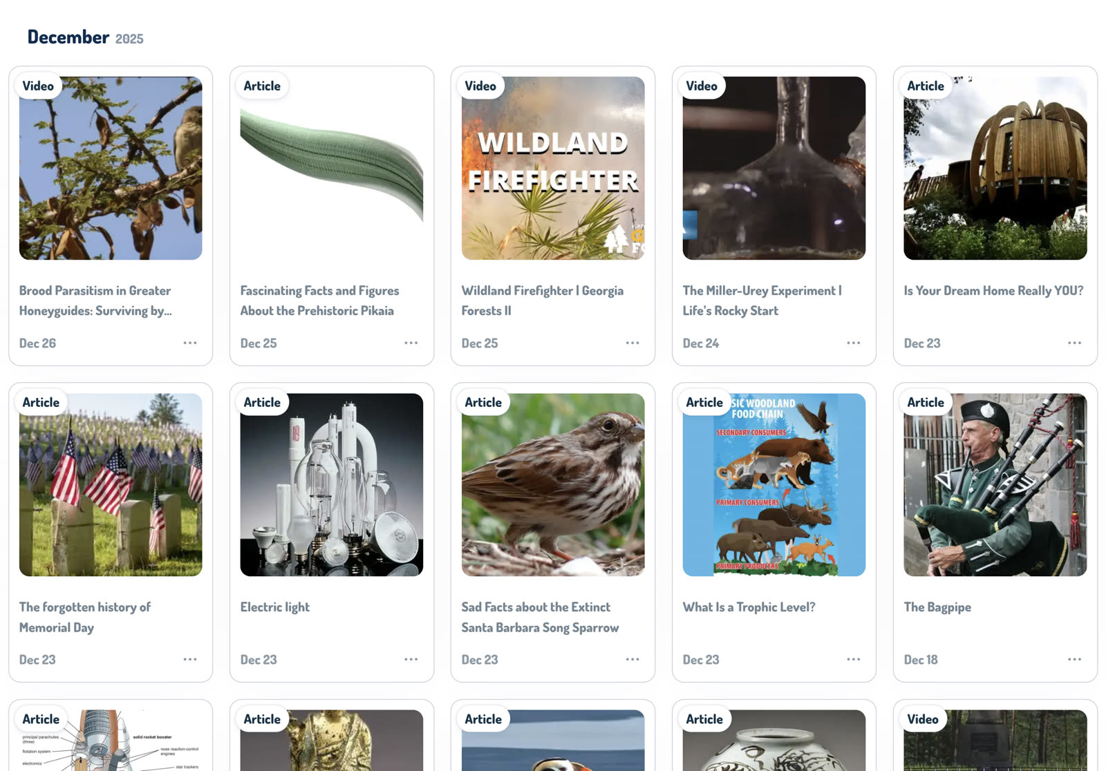 AI-curated For You library